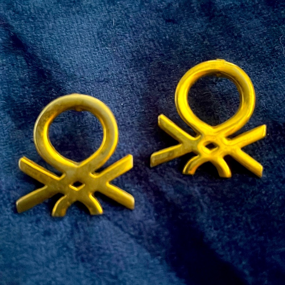 Vintage Benetton Gold earrings